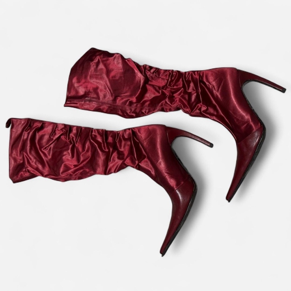 LES TROPEZIENNES Red Stiletto Boots